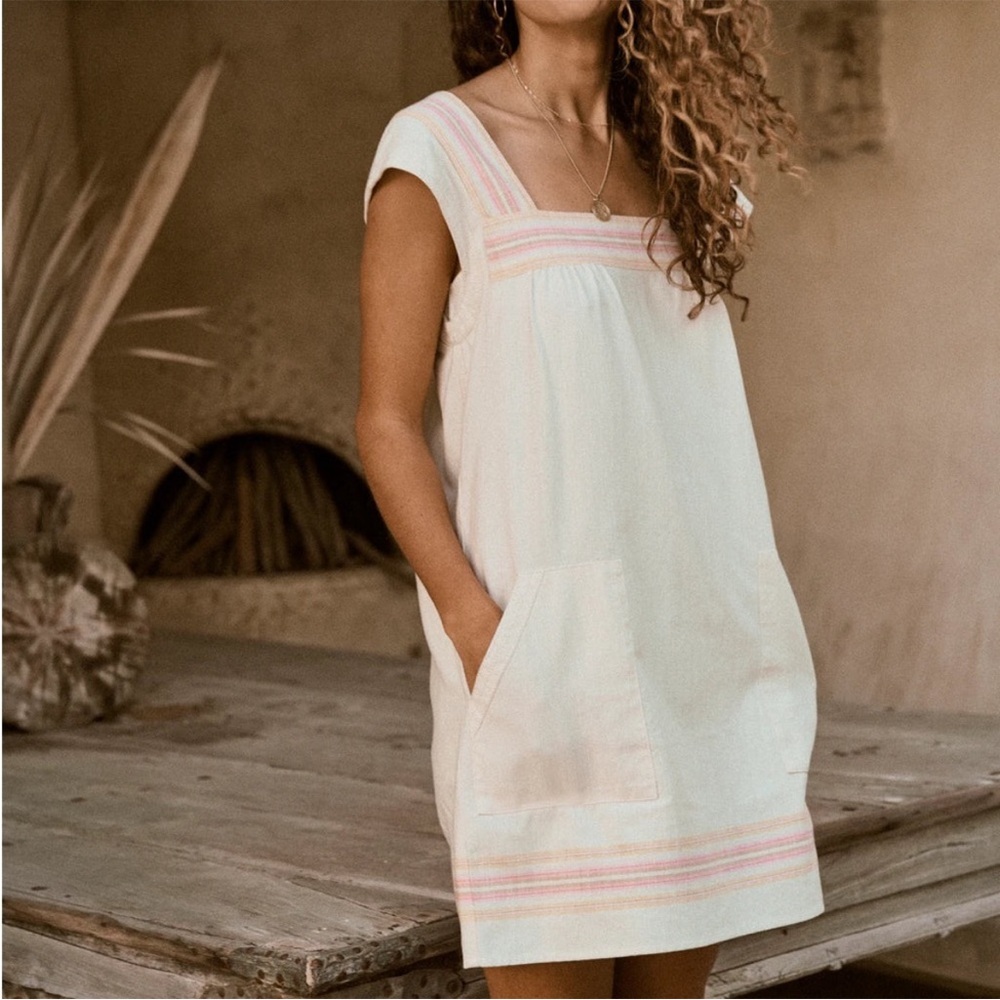 Faherty Hailey Sundress - Apres Soleil stripe - size S